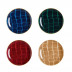 Alligator Multi Color Canape Plate, Assorted colors, Set of 4 6.25 in