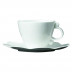 Geometrica White Tea Cup & Saucer, set of 2 (6 in)