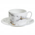 Marble Venice Fog Tea Cup & Saucer 6 in