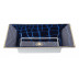 Alligator Sapphire Vide Poche/Jewelry Tray 7.5 x 6 x 1.5 in (Special Order)