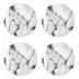 Marble Venice Fog Canape Plate, Set of 4