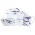 Marble Azure 4PPS (Dinner, Salad, Mug, Cereal Bowl)