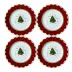 My Noel Canape/Dessert Plate, set of 4 (8.5 in)