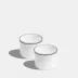 Double Line Matte Black Mug Short 240ml 8fl oz Set of 2