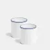 Double Line Cobalt Mug Large 350ml 12fl oz Set of 2