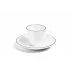 Line Anthracite Bone China Deco Teacup 5 oz (Special Order)