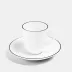 Line Matte Black Bone China Espresso Cup 4.2 oz