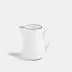 Line Matte Black Bone China Milk Jug 3.4 oz