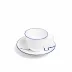 River Cobalt Bone China Teacup 5 oz (Special Order)