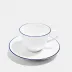 Line Cobalt Bone China Tea Saucer 5.7" Rd (Special Order)