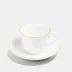 Line Gold Bone China Teacup 5 oz (Special Order)