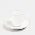 Line Gold Bone China Espresso Cup 3.4 oz (Special Order)