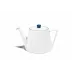 Line Teal Bone China Large Deco Teapot 23.6 oz (Special Order)