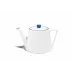 Line Turquoise Bone China Large Deco Teapot 23.6 oz (Special Order)