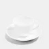 White Bone China Teacup 7.4 oz