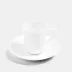 White Bone China Espresso Saucer 5.1" Rd