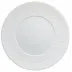 Italian Renaissance White American Dinner Plate with engraved rim 10.6 White