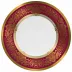 Marignan Gold/Red American Dinner Plate Rd 10.6"