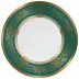 Marignan Gold Turquoise American Dinner Plate Round 10.6 in.