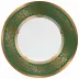 Marignan Gold/Green American Dinner Plate Rd 10.6"