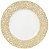 Salamanque Or/Gold Ivory American Dinner Plate Diam 10.6 in