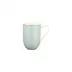 Tresor Turquoise Mug 3 1/4 inch h 4 1/4 inch 10 1/4 oz