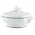 Touraine Double Filet Green Covered Vegetable Dish Round 8.7 in.