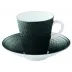 Mineral Irise Black Coffee Cup Diam 2.7 in