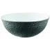 Mineral Irise Black Salad Bowl Calabash Shaped Diam 9.0 in