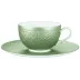 Mineral Irise Celadon Tea Cup Extra Diam 3.7 in