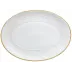 Italian Renaissance Filet Gold Oval Platter Gold Filet