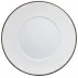 Italian Renaissance Filet Platinum American Dinner Plate with engraved rim 10.6 Filet