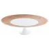 Italian Renaissance Irise Copper/Rose Gold Petit Four Stand Large/Footed Cake Platter 10.6 Copper/Rose Gold
