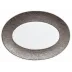 Italian Renaissance Irise Dark Grey  Oval Platter Dark Grey