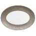 Italian Renaissance Irise Warm Grey  Oval Platter Warm Grey