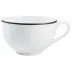 Italian Renaissance Irise Black Matte Tea Cup Extra (tall) 3.71