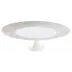 Italian Renaissance Irise Pearl Petit Four Stand Large/Footed Cake Platter 10.6 Pearl