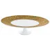 Italian Renaissance Gold  Petit Four Stand Large/Footed Cake Platter 10.6 Gold