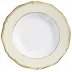 Mazurka Gold Ivory French Rim Soup Plate 9.1 in