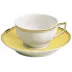 Mazurka Gold Yellow Tea Saucer Extra 6.3 in