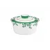 Cristobal Emerald Chinese Covered Vegetable Dish 7.1 in 57.5 oz