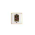 Holiday Alphabet Canape Dish S 4 3/4 in Square