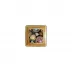 Medusa Amplified Multicolor Canape Dish 4 3/4 In Square 4 3/4 in Square