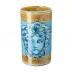 Medusa Amplified Blue Coin Vase 11 3/4 in
