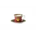 Medusa Red After Dinner Cup & Saucer (non winged handle) (Special Order)