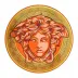 Medusa Amplified Orange Coin Service Plate 13 in