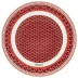 La Greca Signature Red Service Plate 13 in