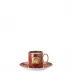 Medusa Red Modern Coffee Cup & Saucer 6 in, 6 oz