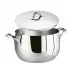 Kikka Mirror Steel Saucepot with Lid Round 24,0 cm h 15,0 cm 6,500 l