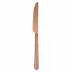 Linear Pvd Copper Dessert Knife Solid Handle 8 1/8 in 18/10 Stainless Steel Pvd Mirror